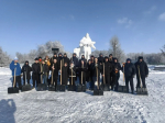 Студенты и педагоги Жердевского колледжа сахарной промышленности присоединились к работам по наведению порядка в городе..