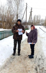 В Жердевском муниципальном округе проходит акция по информированию жителей, проживающих в наиболее уязвимых зонах, о правилах поведения в период паводка..